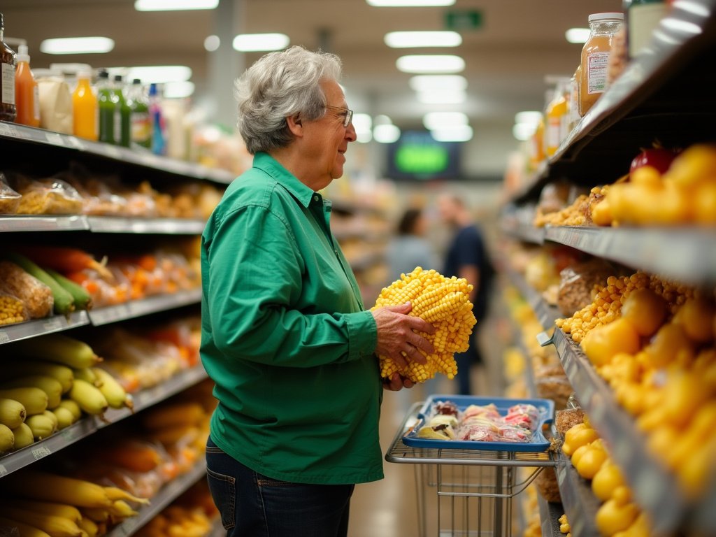 Corn at the grocery store